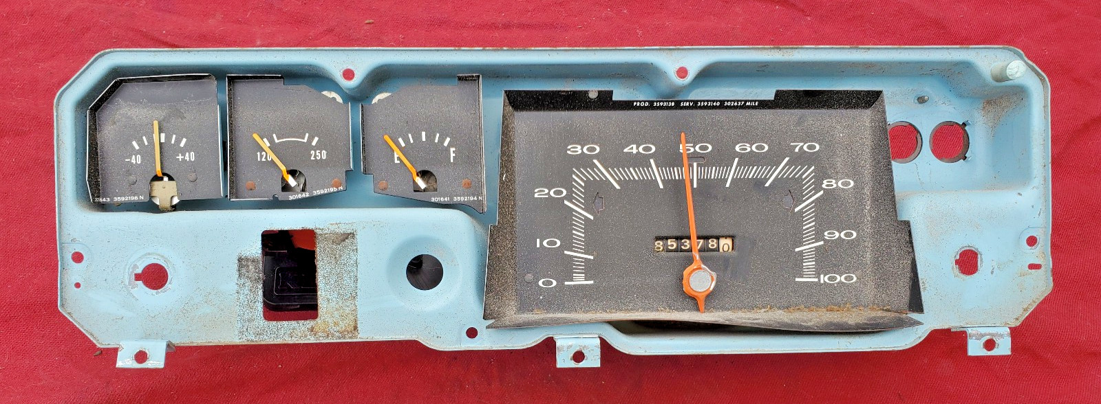 Original Gauge Cluster for MOPAR A Body Dodge Dart PLymouth Valiant Duster