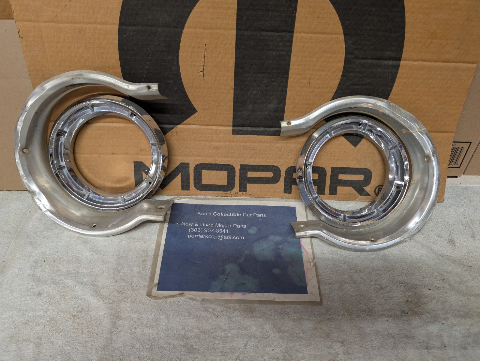 1964 Dodge 330 440 Polara Outer Headlight Rings