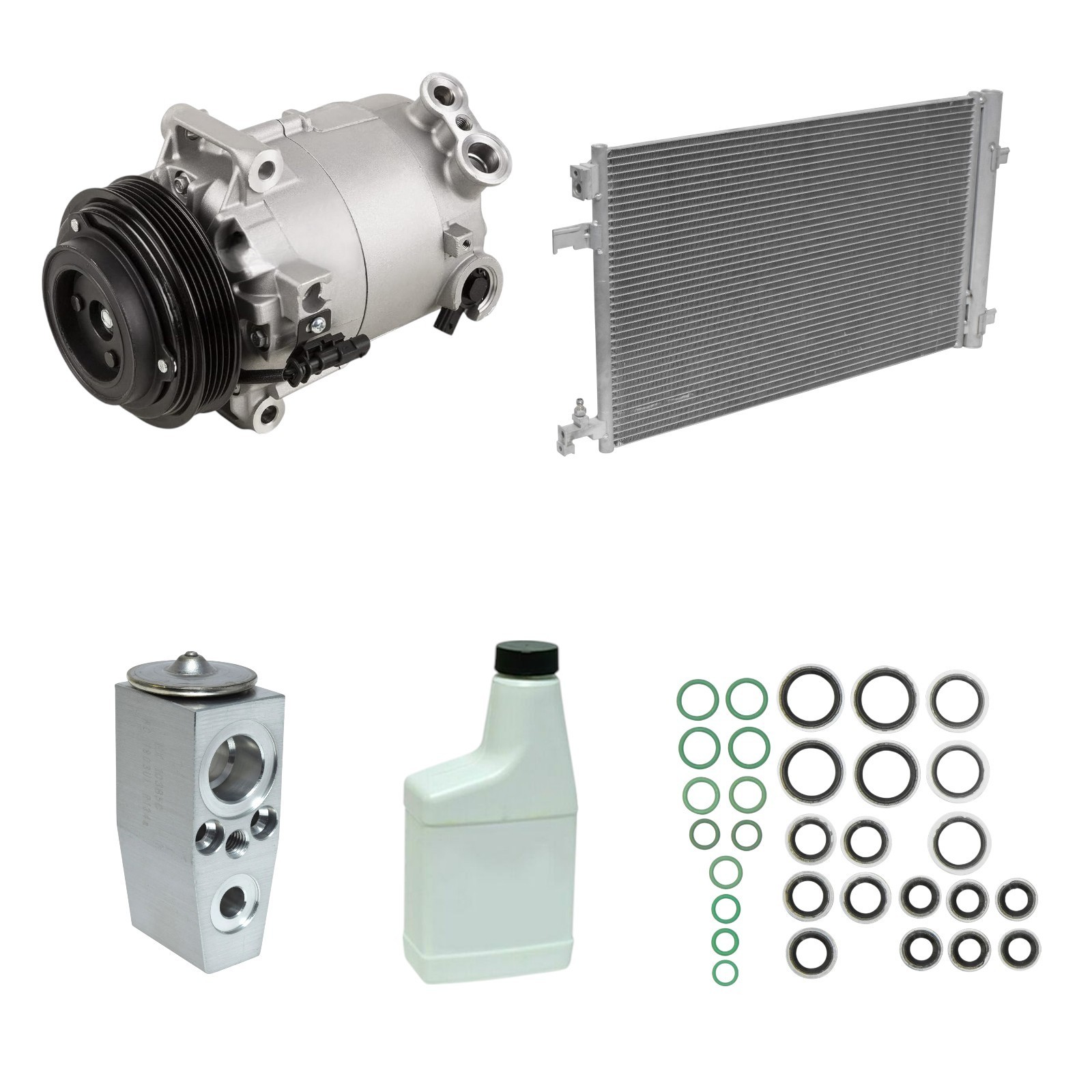 AC Compressor & Condenser Kit Fits Buick Regal Chevrolet Malibu KTC222