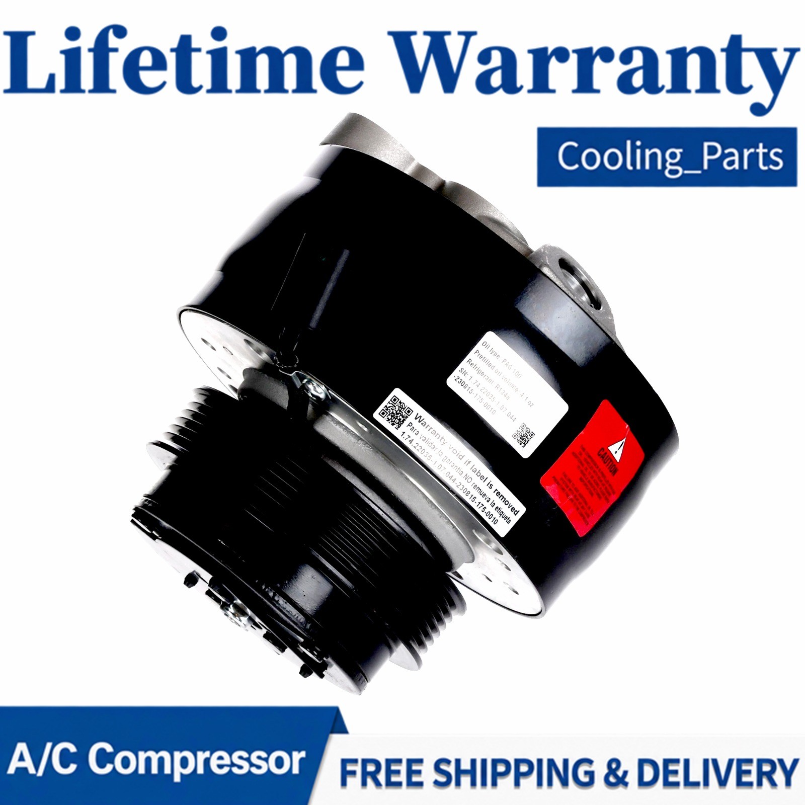 A/C Compressor for Cadillac Brougham 5.7L GAS OHV NA 1990 1991 1992