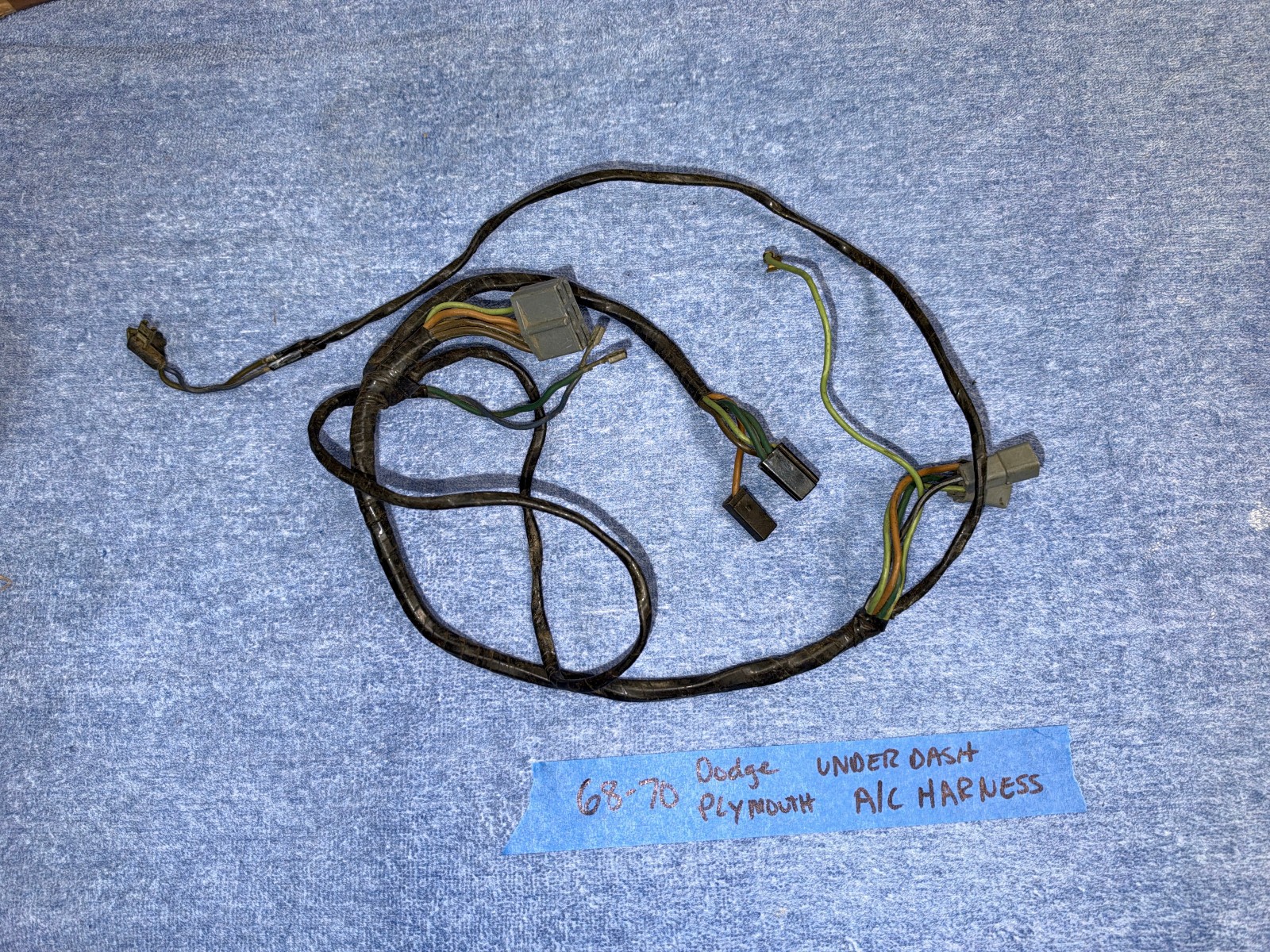 1968 1969-70 DODGE CHARGER PLYMOUTH GTX  A/C air conditioning under dash harness