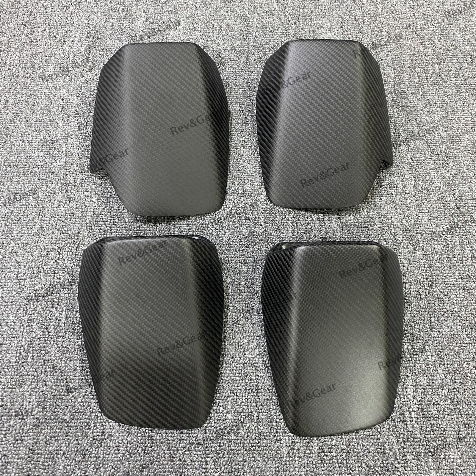 For Lamborghini Huracan Real Dry Carbon Fiber Dash Air Vent Cover Trim 4PCS