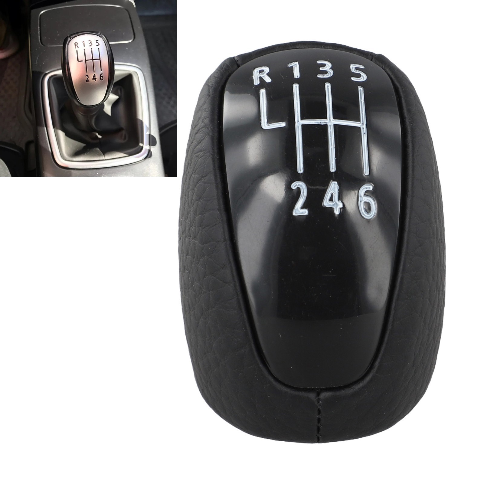Upgrade Your For Renault For Laguna Mk3 with This 6 Speed Black Gear Shift Knob