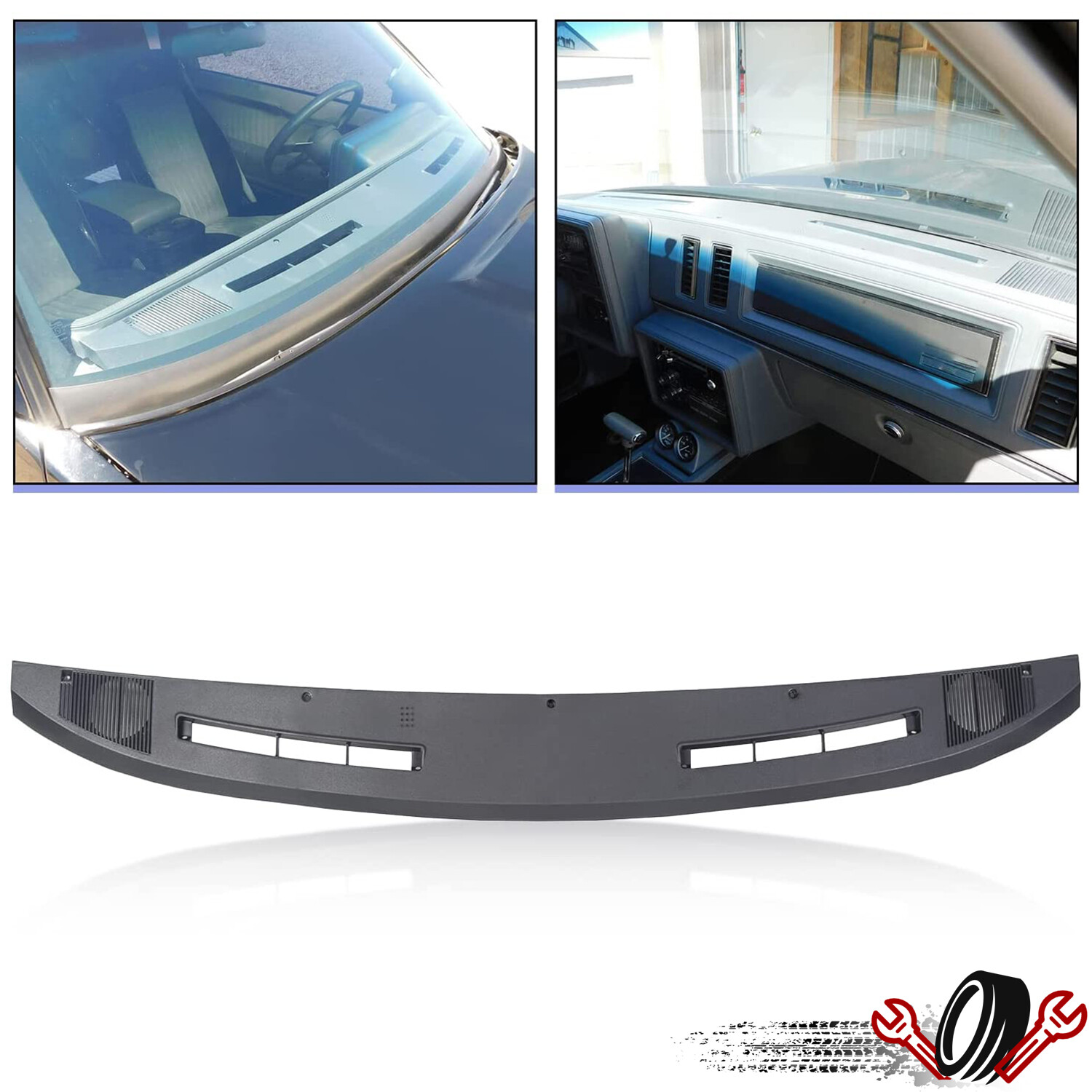 For 1978-1987 Buick Regal & Grand National Front Upper Dash Panel  Bezel Grey