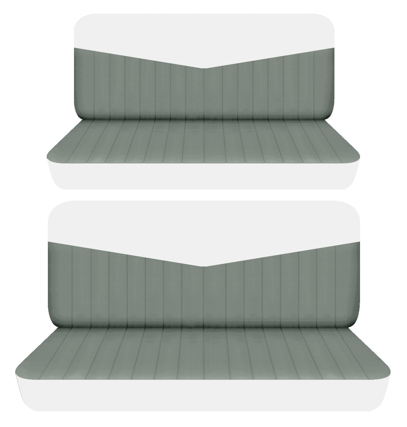 Fits 1953/1954 Packard Cavalier 4 Door  sedan Front and Rear bench seat covers