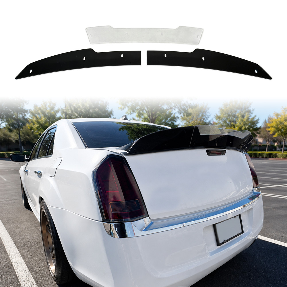 Fits 2011-2023 Chrysler 300 300C Clear Wickerbill Trunk Rear Spoiler Extension