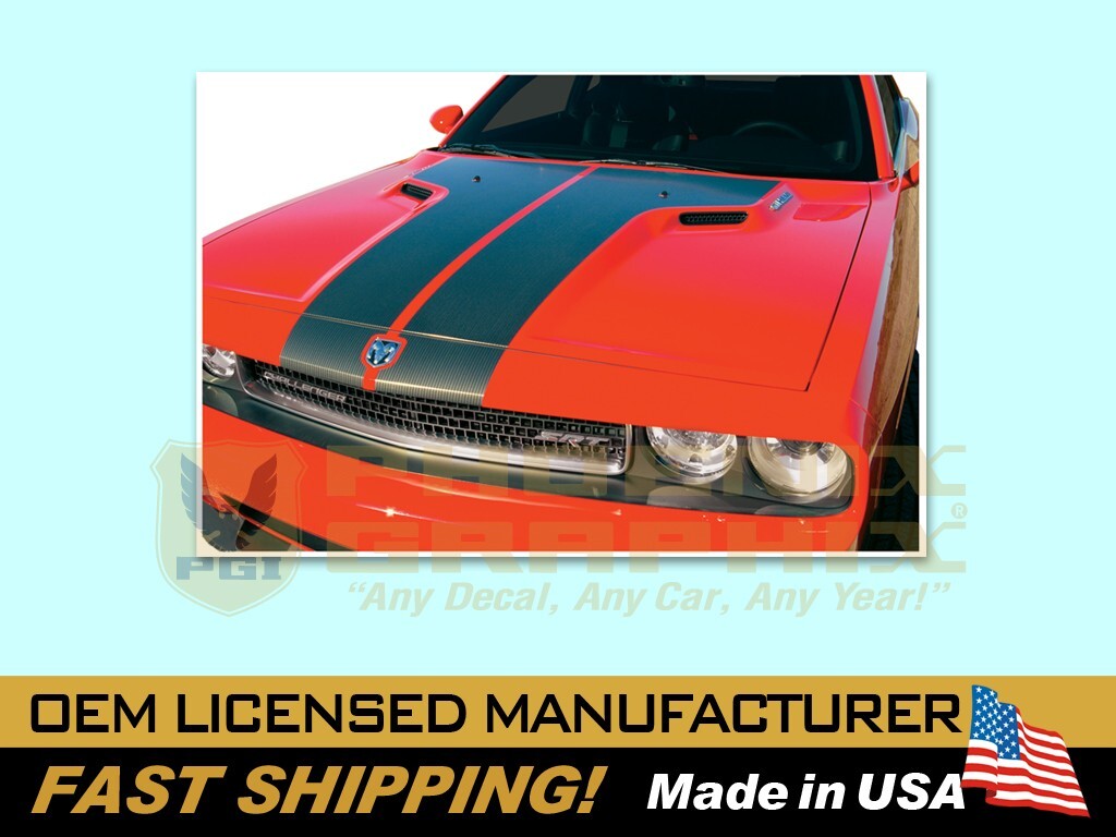 2008 2009 2010 2011 2012 2013 Dodge Challenger SRT8 Hood Header Decals Stripes
