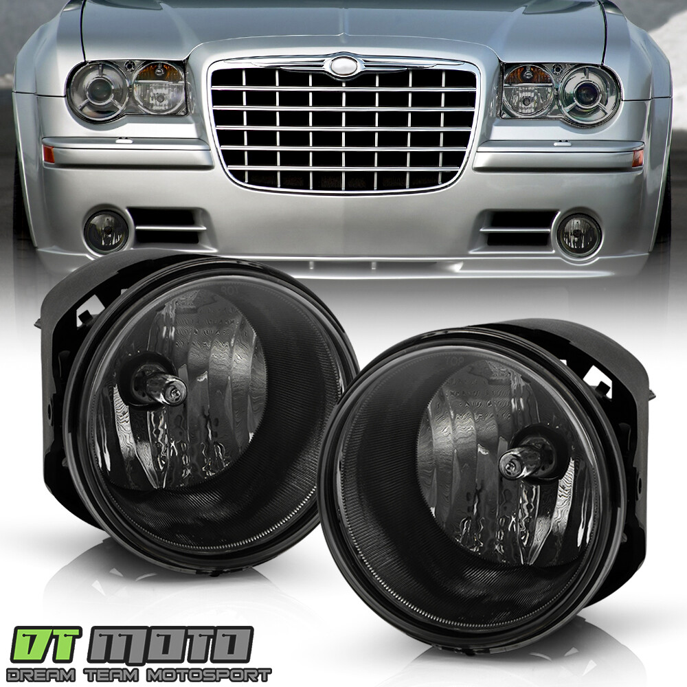 Smoked 05-10 Chrysler 300C/08-09 Dodge Caliber Srt-4 Bumper Fog Lights Lamps Set