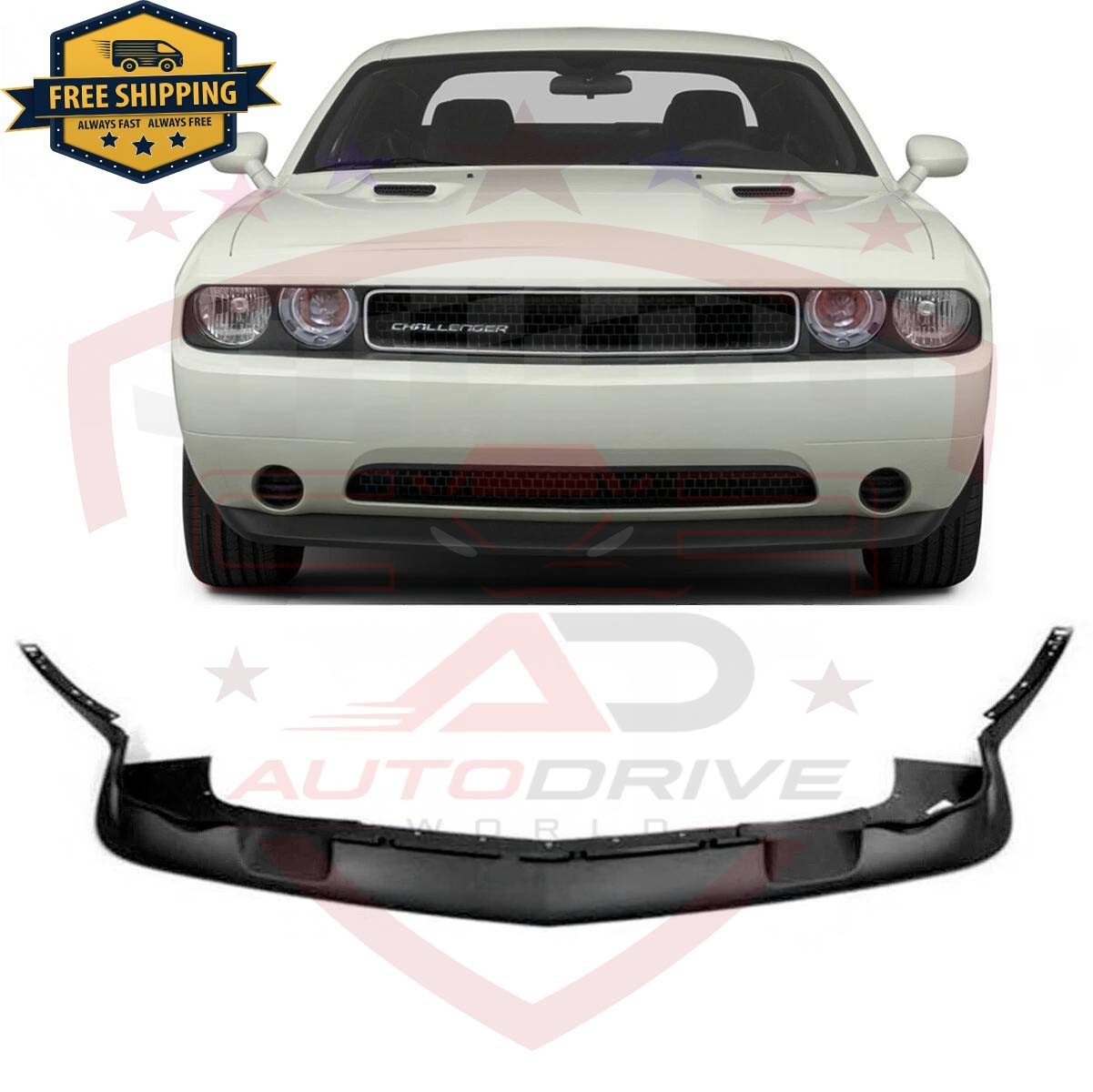 New Front Bumper Lower Valance Air Deflector For 2011-2014 DODGE CHALLENGER