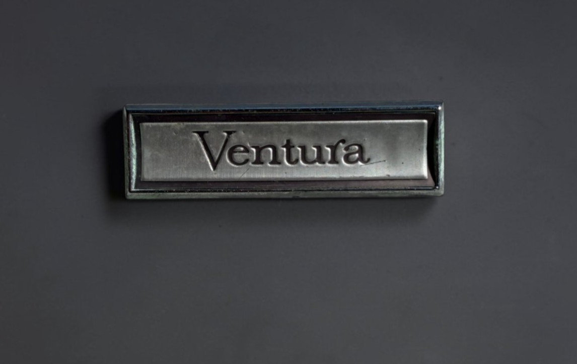 1970s Pontiac Ventura Door Panel Emblem 1666044 2.75