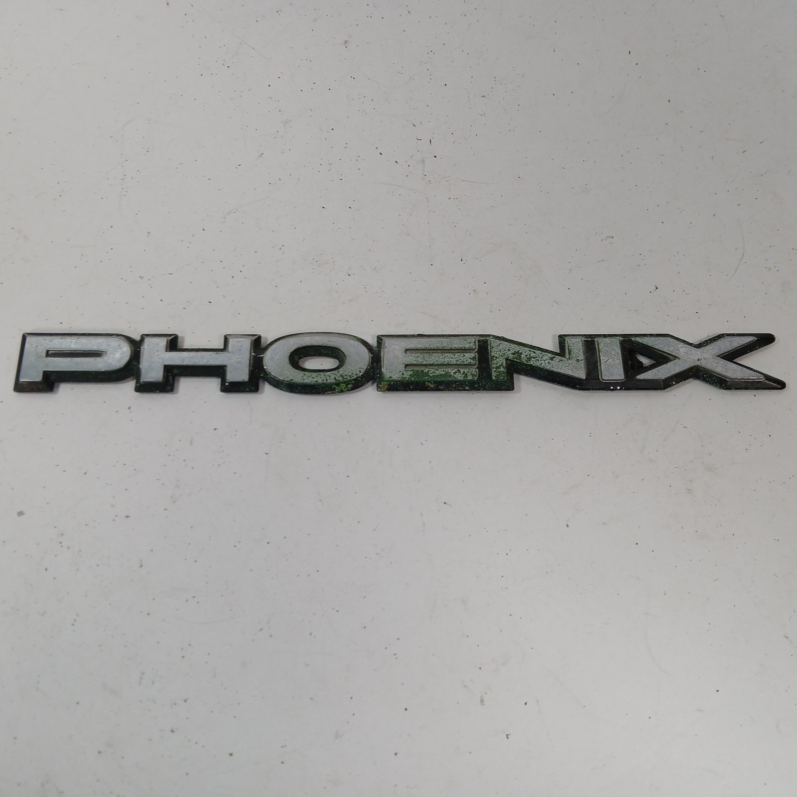 Vintage Pontiac Phoenix Fender Black Chrome Plastic Emblem Badge 9.5\