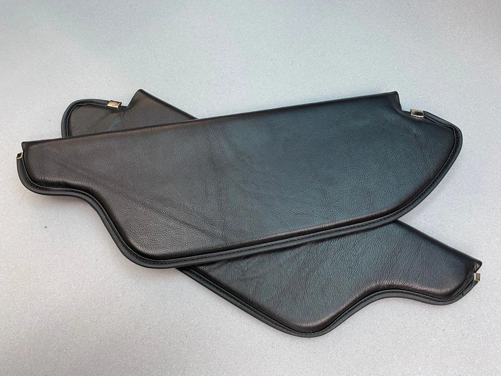 Dodge Demon Plymouth Duster 340 Sun Visors Black leather pair 1971
