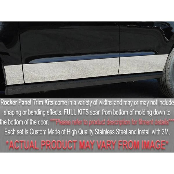 For Buick Roadmaster 1992-1996 SAA TH32596 F-Type Polished Rocker Panel Covers
