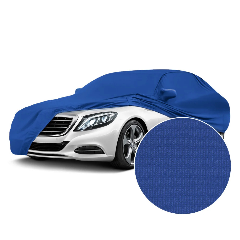 For Pontiac Grandville 75 Satin Stretch Indoor Grabber Blue Custom Car Cover