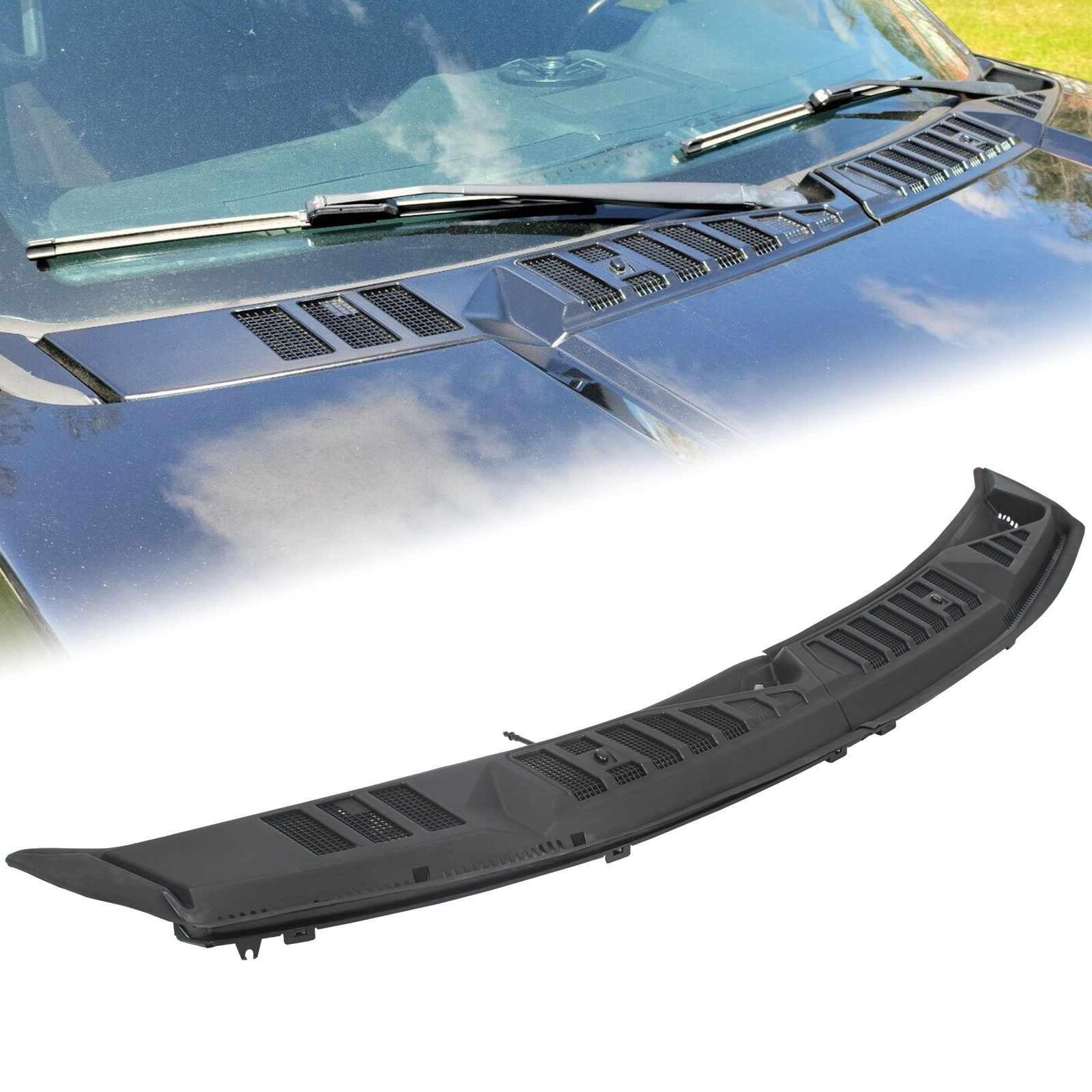 Windshield Wiper Cowl Grill Grille For 2015-2020 Ford F150 F-150 FL3Z15022A69A