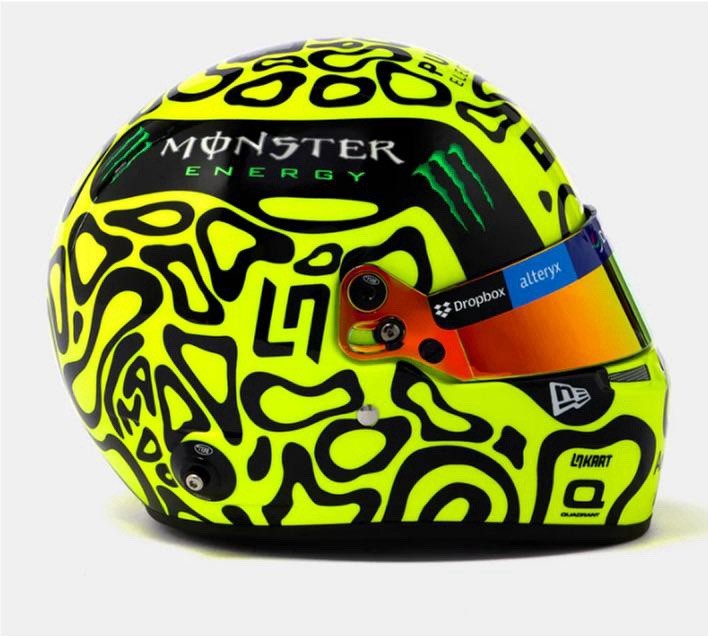 Lando Norris Blob Helmet Design 2024 Decal Sticker McLaren Racing Formula One F1