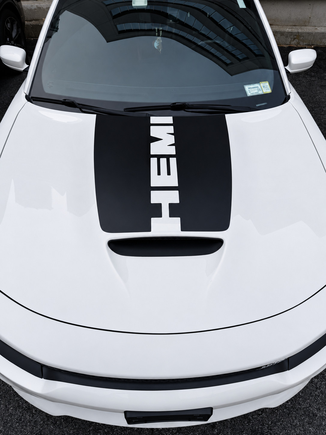 Vinyl Graphic Hood Scoop Decal Fits / Compatible Dodge Daytona Hemi Charger 345