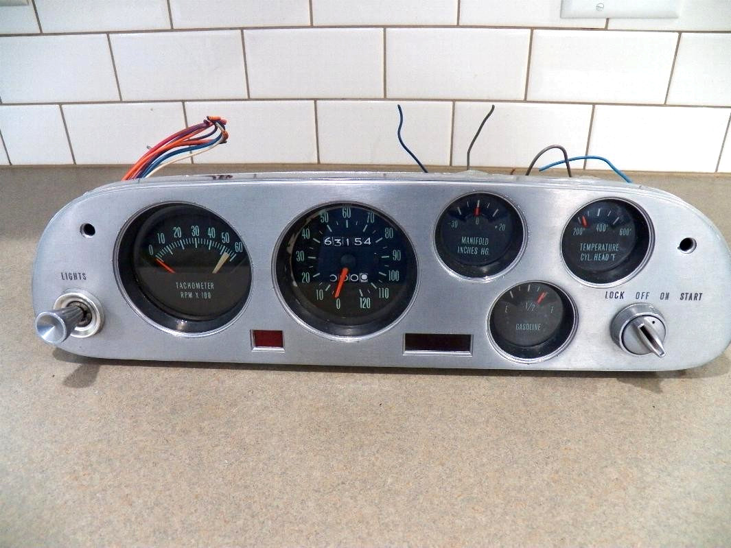 OEM Chevrolet Corvair Spyder Instrument Cluster 62-64 with LEDs
