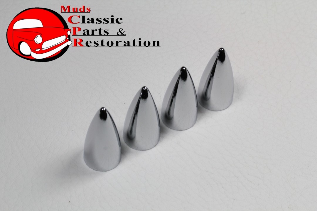 Bullet Nose Head Tire Air Valve Stem Caps Covers Hot Rat Street Rod Custom Truck