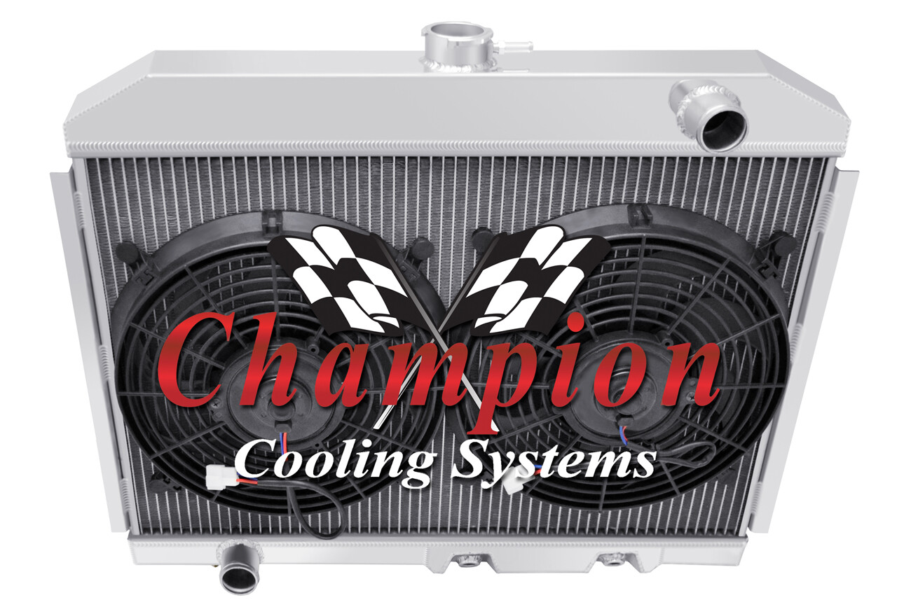 ER Champion 4 Row All Aluminum Radiator W/ 2 12