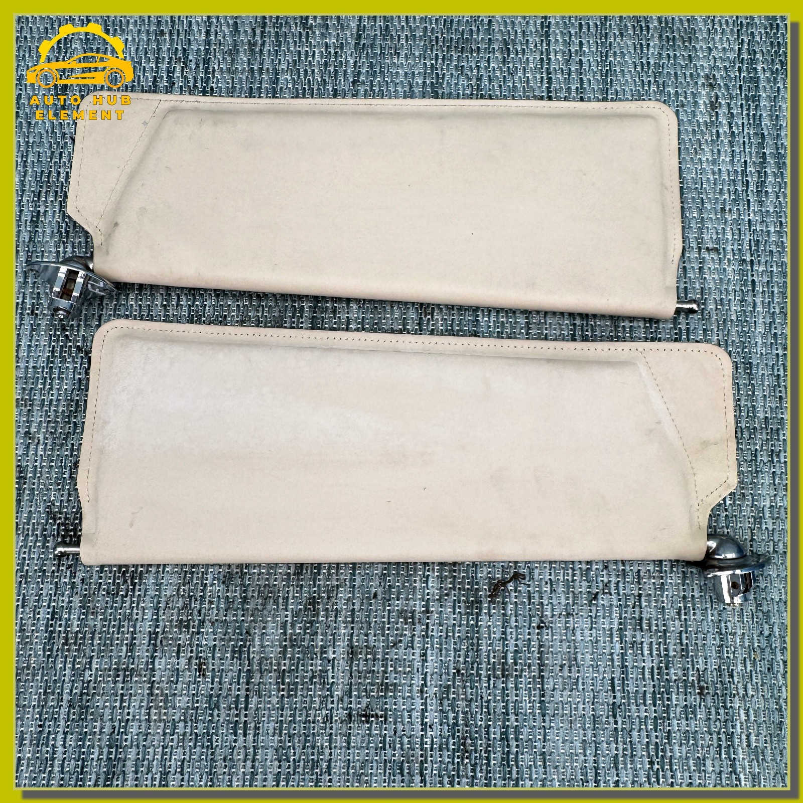 1992-1998 Bentley Brooklands Front Sun Visor Set Tan OEM Set
