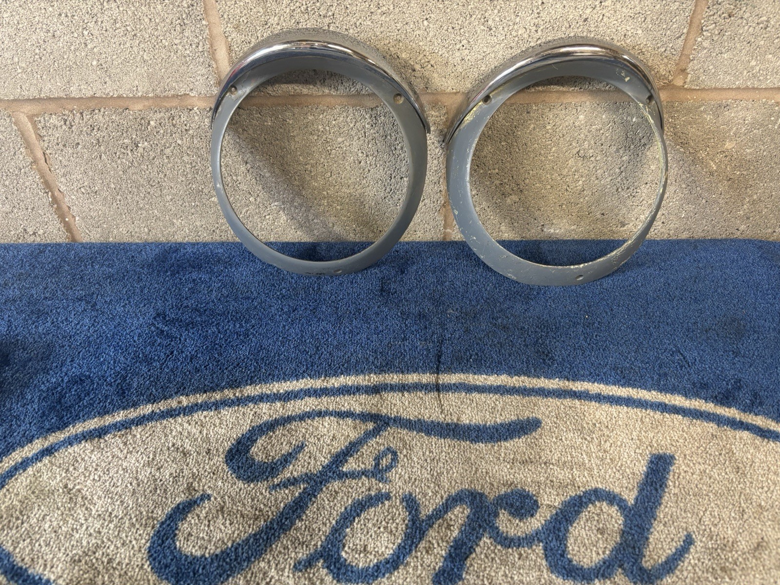 Ford Anglia 105e 123e Headlamp Surround / Peaks Genuine Ford
