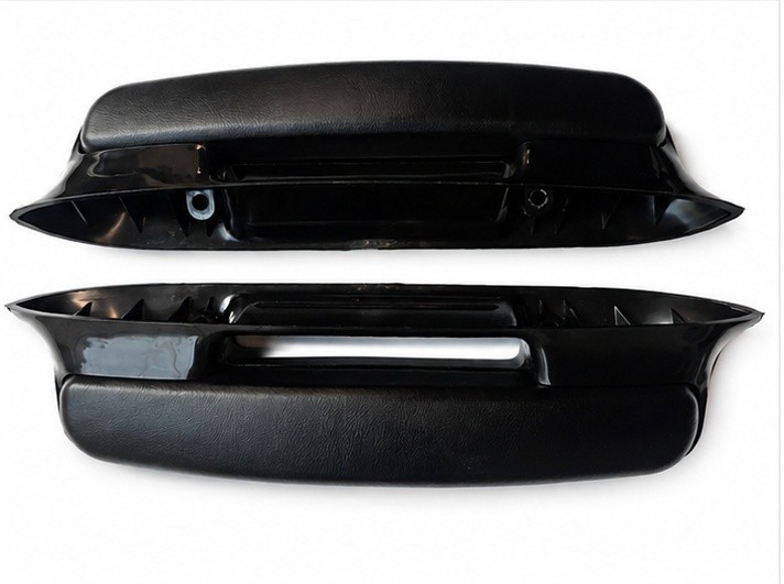 1957 Chevrolet Bel Air Black Armrest Pair LH RH 2 and 4 Door