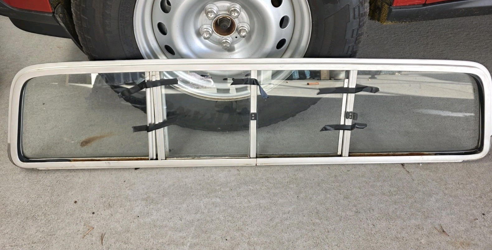 1967 - 1972 FORD F100 F250 F350 Truck Rear Sliding Window Stainless Trim OEM