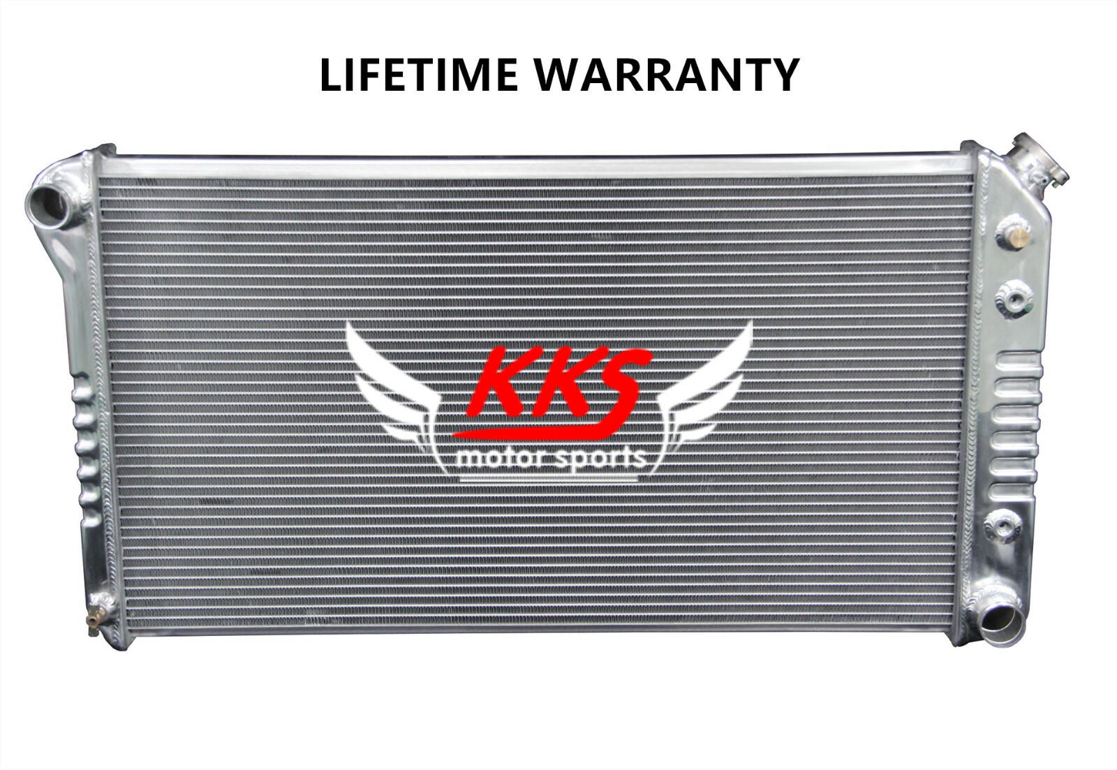 POLISHED RADIATOR FIT 87-92 CADILLAC BROUGHAM 77-86 COMMERCIAL FLEETWOOD DEVILLE