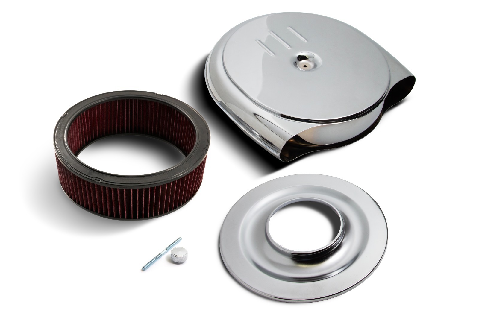1951-56 Oldsmobile and Cadillac Batwing Air Cleaner - 7/8 Scale - Chrome