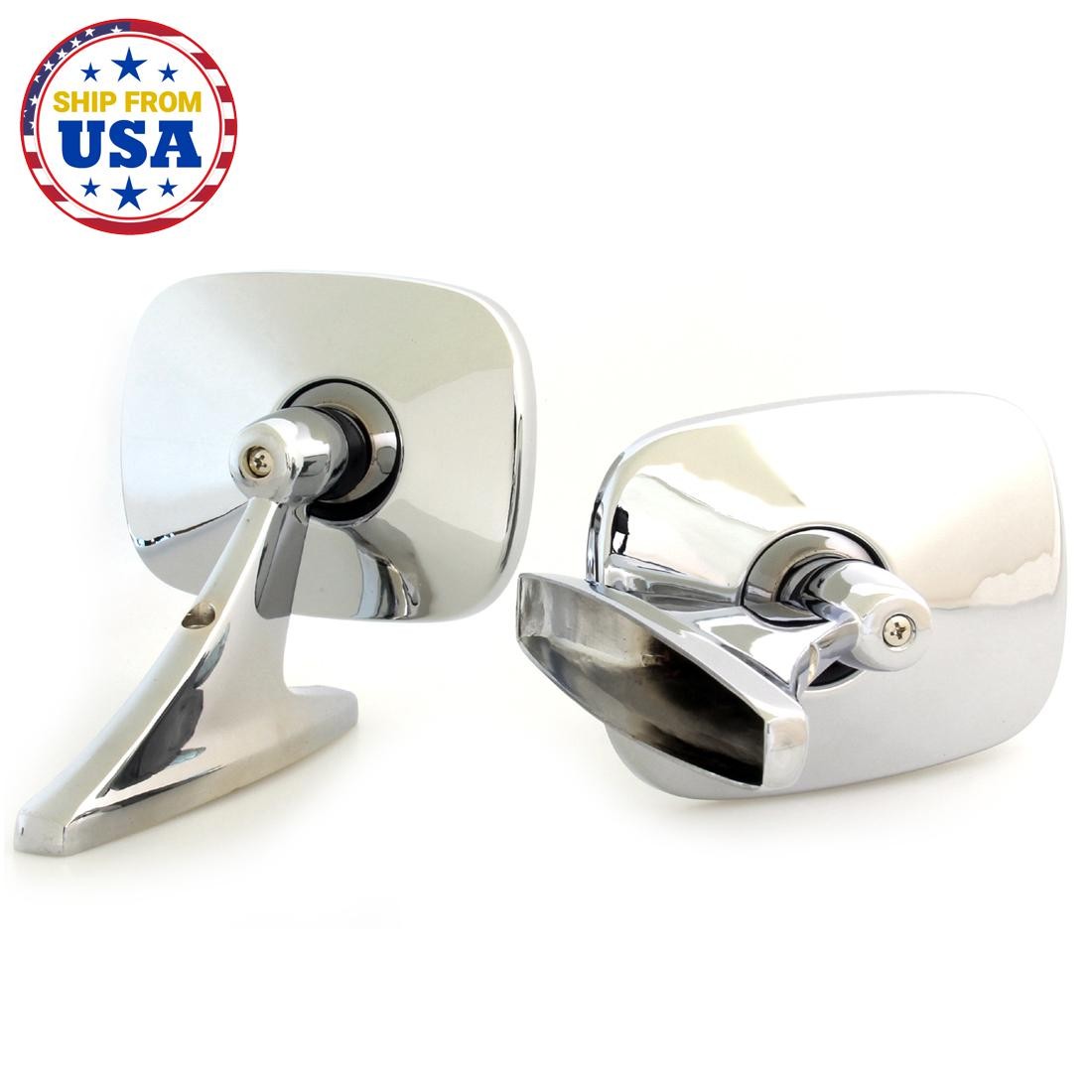 CHEVROLET BEL AIR CHROME DOOR MIRRORS NEW PAIR LH RH 2 PIECES 1950 51 52 55-1957