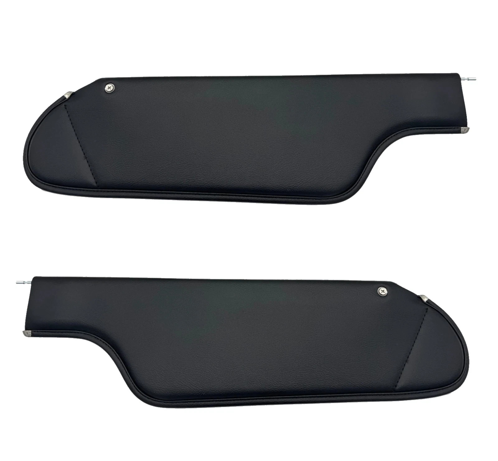 1971-1975 Pontiac Grandville & Catalina Convertible Vinyl Black Sun Visors- Pair
