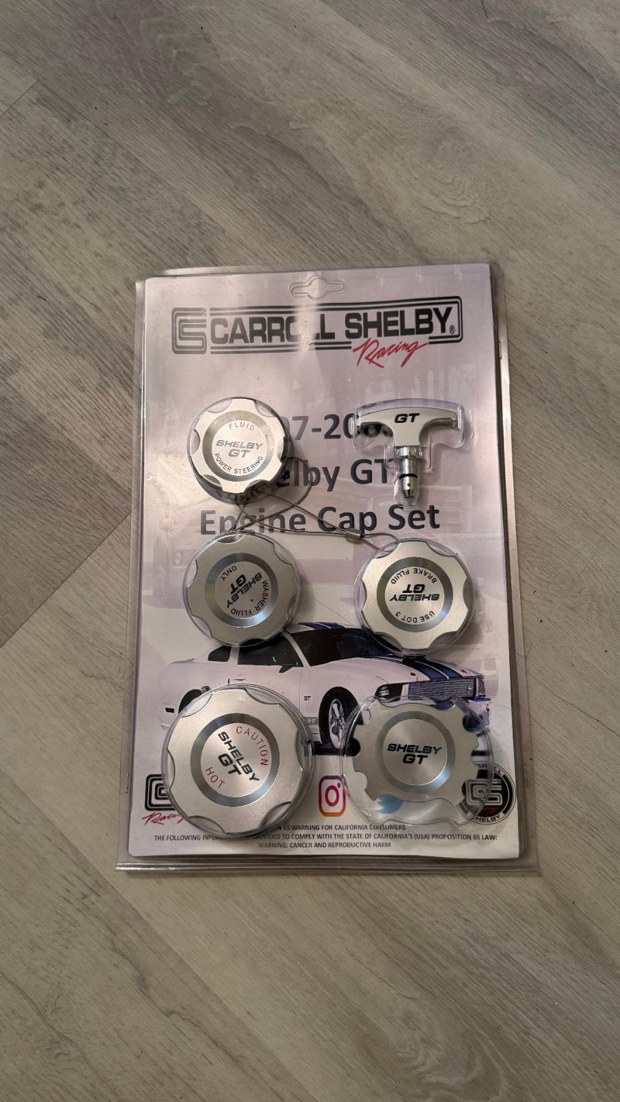 Rare Shelby GT Engine Cap Set Ford Mustang Super Snake Cobra GT350 05-14 NOS