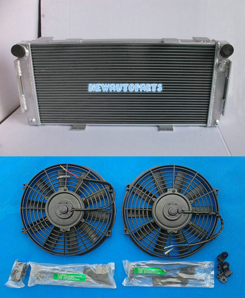Full Aluminum Radiator +Fans For 1964-1969 Ford GT40 1965 1966 1967 1968 1969 MT