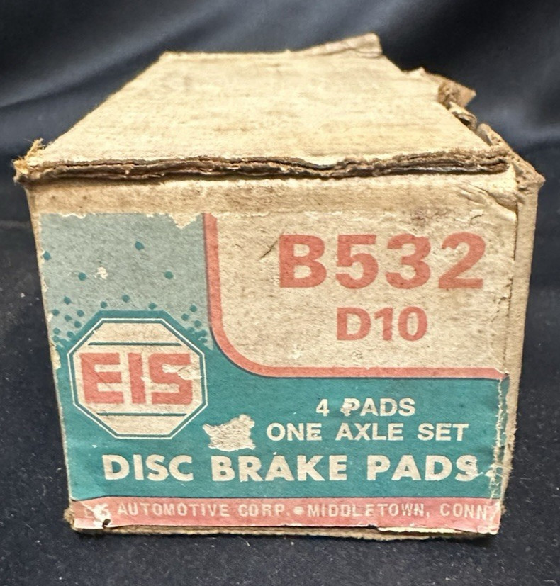NOS Eis B532D10 Front Disc Brake Pads Chrysler Imperial New Yorker Budd D10