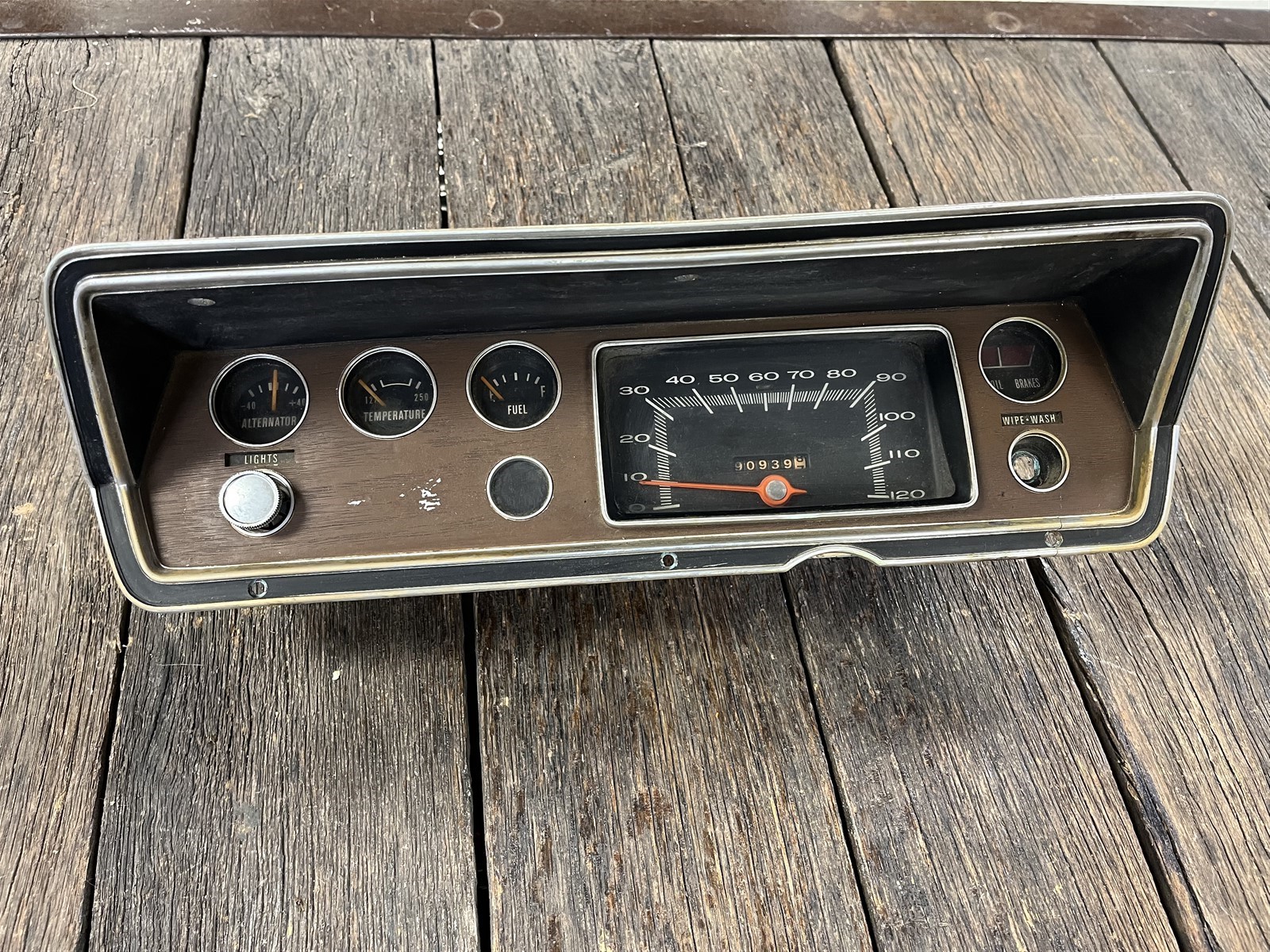 1970- 1976 Plymouth Duster Dodge Dart Instrument Cluster OEM Gauges Bezel