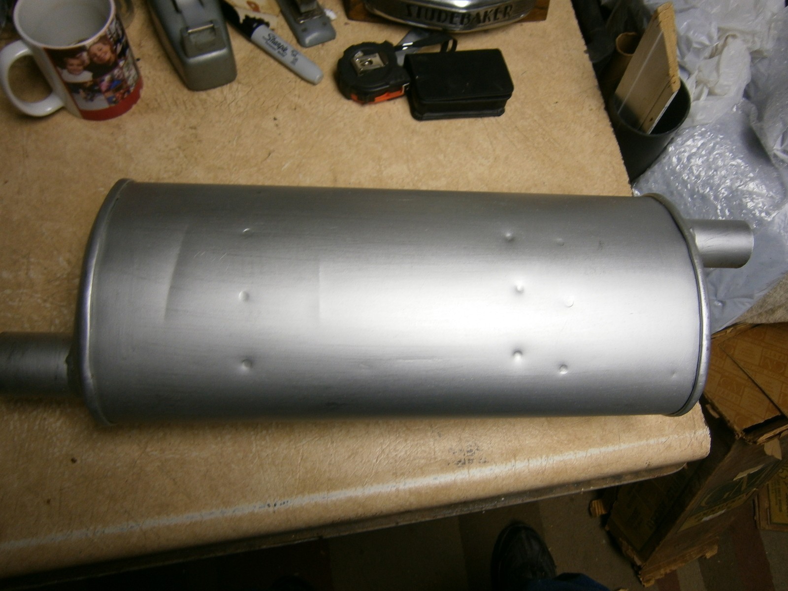 Studebaker Chevrolet NOS Muffler 3659201 532577 1941-48 Chevy 1947-54 Studebaker