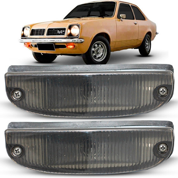 Front Turn Signal LENSES Lens Set Pair DARK Chevrolet Chevette 1973-1982 Kadett
