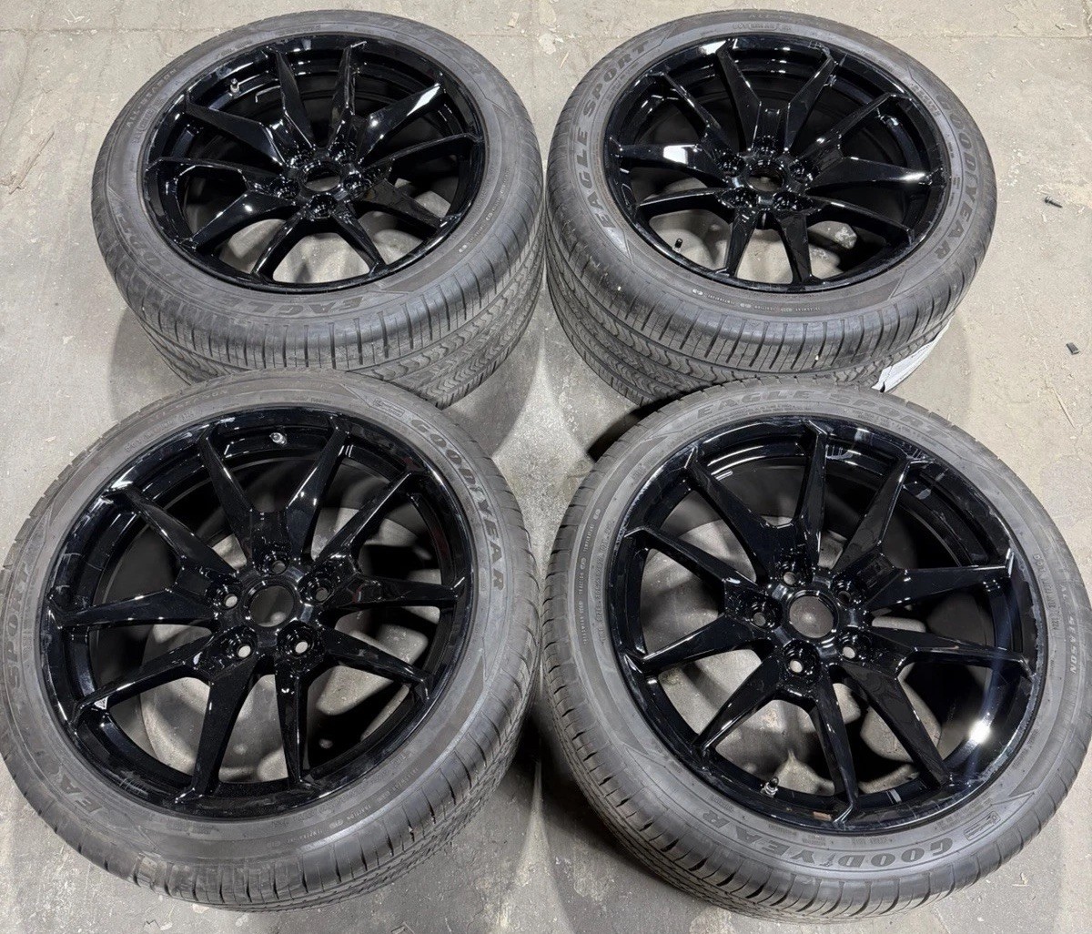 20” Factory OEM Dodge Charger DAYTONA EV GLOSS BLACK Wheels Rims Tires