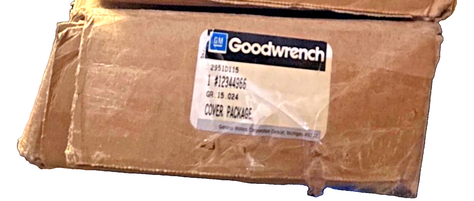 NOS GM 84-92 Pontiac Trans Am Cargo Area Security Cover Pkg Black 12344966