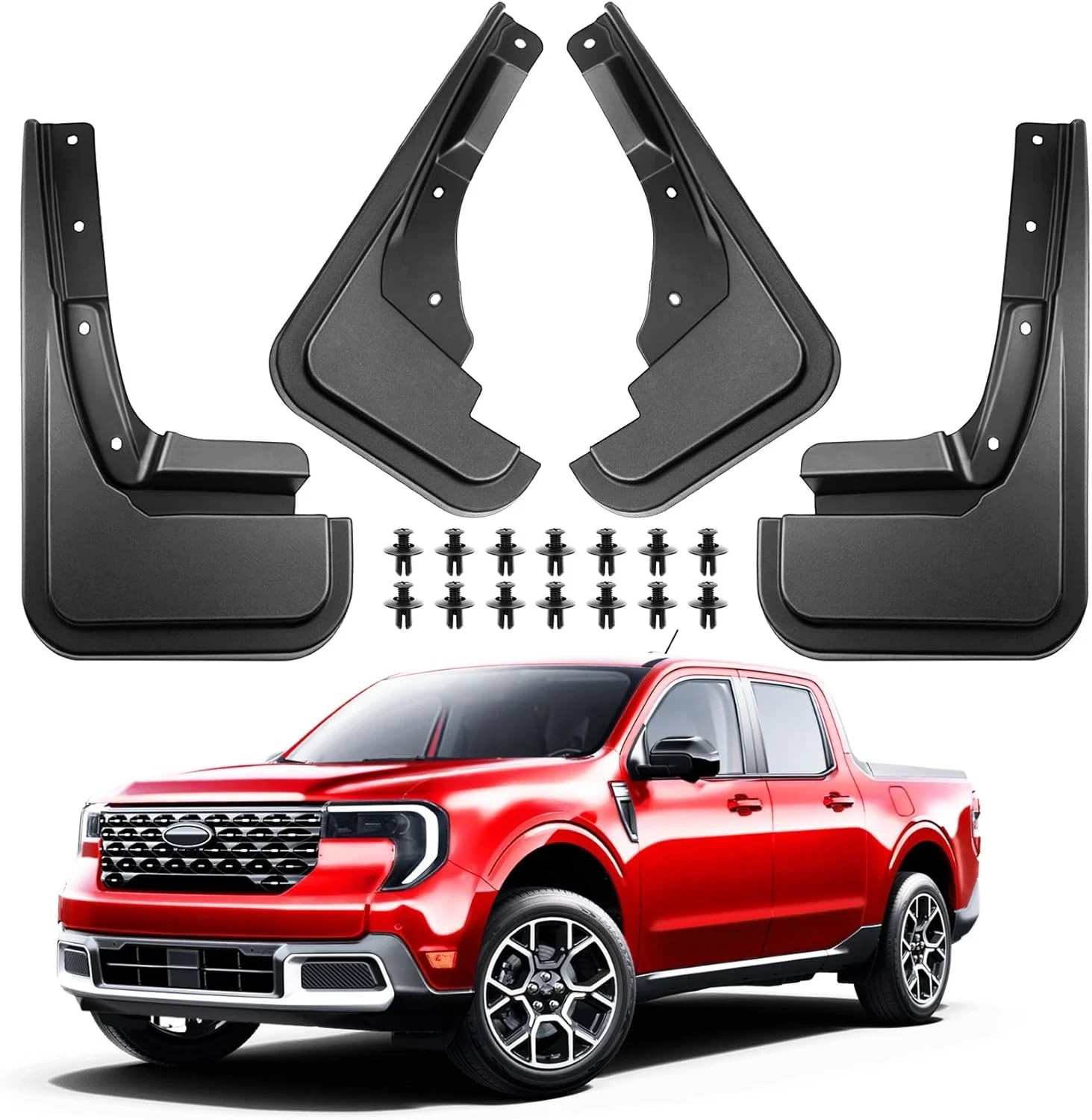 Mud Flaps for Ford Maverick 2025 2024 2023 2022,Upgrade Splash Guards 4PCS Mudgu