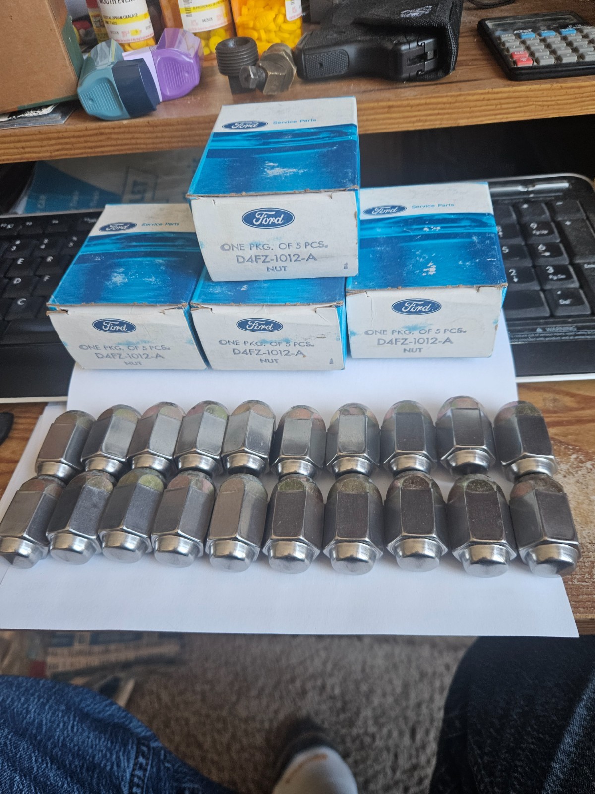 1974 1975 1976 1977 Ford pinto gran torino mustang bronco NOS lug nuts