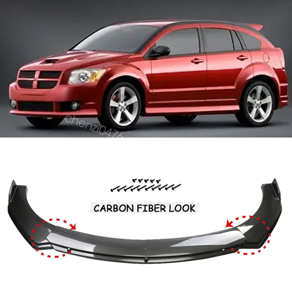 For Dodge Caliber SRT Carbon Fiber Style Front Bumper Lower Lip Splitter Spoiler