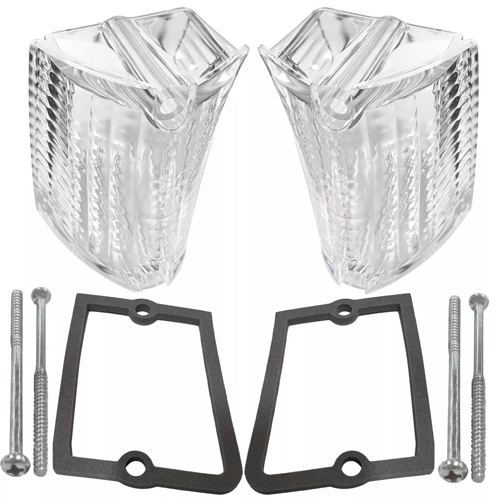 1969~1970 Mercury Cougar Backup Light Lens w/Gasket Pair Right &Left L3830