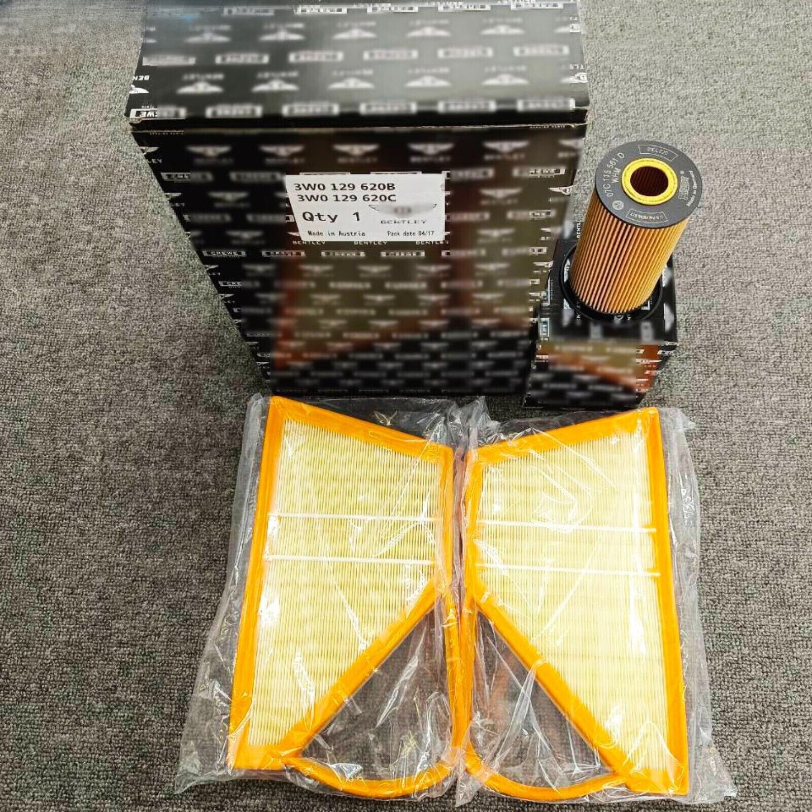 OEM Engine Air Filter&Oil Filter Set For Bentley Continental Gt W12 Service Kit
