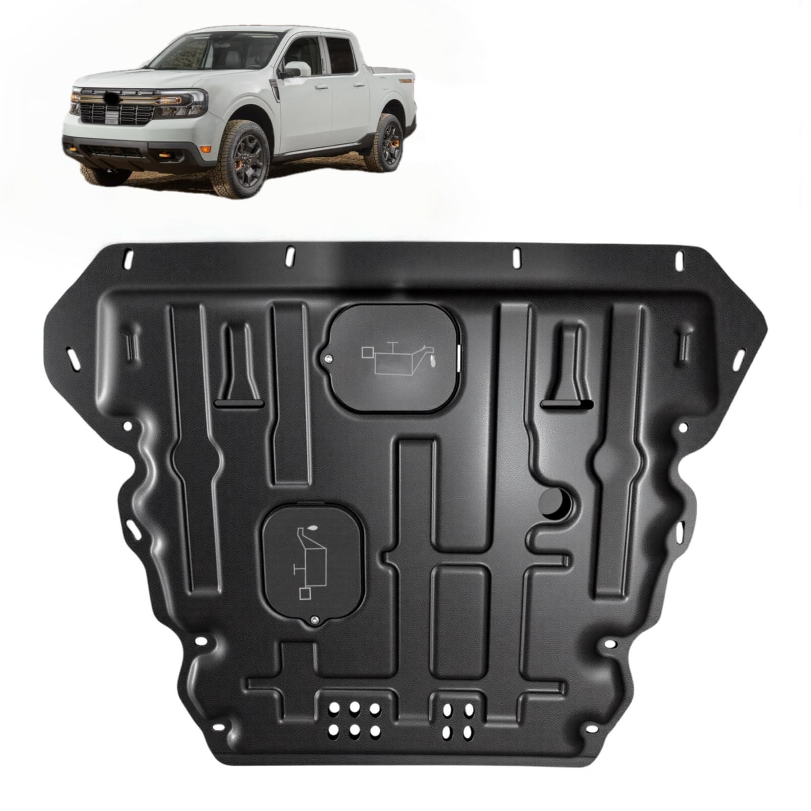 Front Engine Splash Shield Under Cover for Ford Maverick 2022-2024