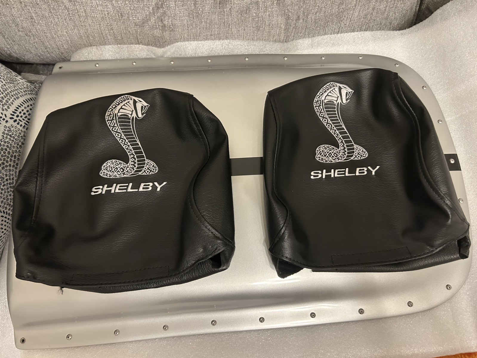 Shelby Cobra Super Snake Headrest Covers 2007-2009 