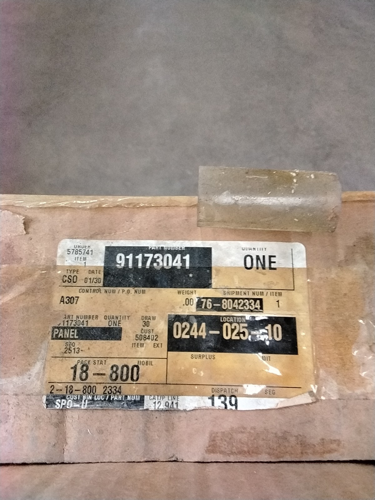 CHEVROLET SPRINT Inner Panel 91173041 LH 