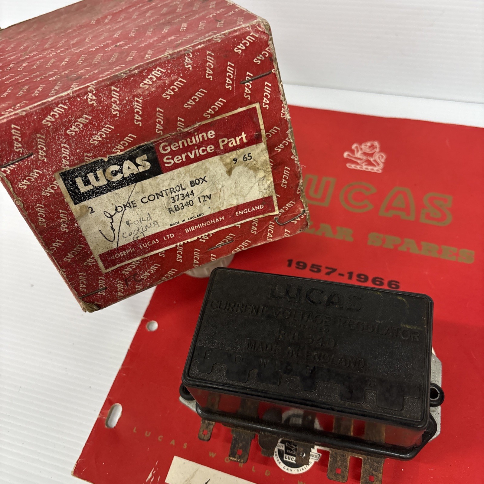 MGB Ford Cortina GT Hillman Imp Sunbeam Alpine Lucas NOS RB340 Volt Regulator