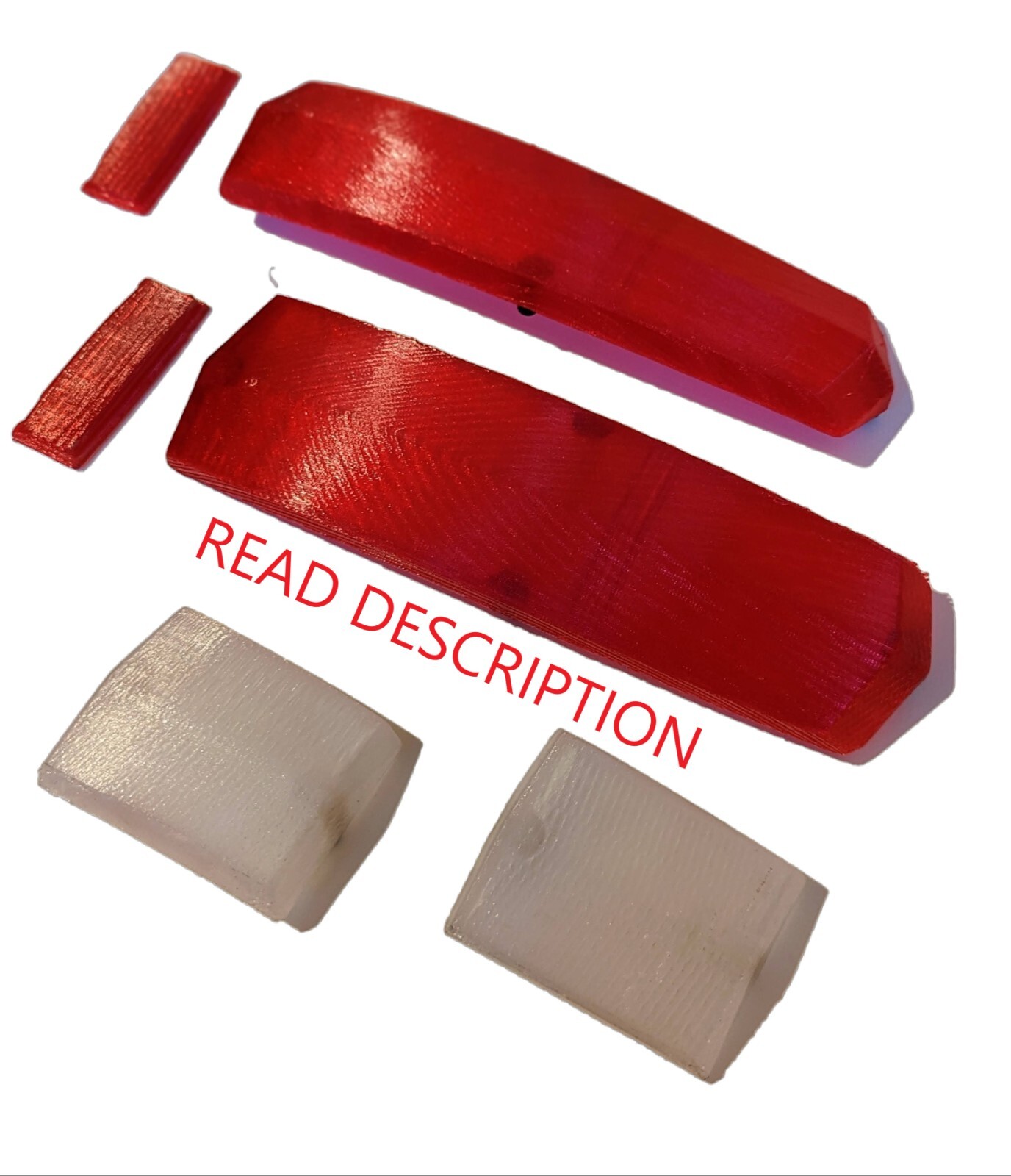 1964 Plymouth Valiant; Tail Lamp Lens COMPLETE SET - 3D Printed PETG